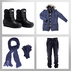 Polar Mens Nylon Snow Hiking Thermal Outdoor Single Strap Stable Mucker Boots 16 mens snow boots