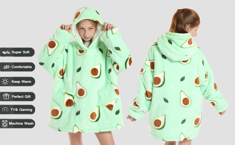 Kids Oversized Blanket Hoodie