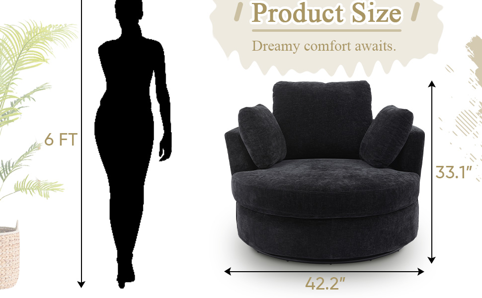 oversized round chair