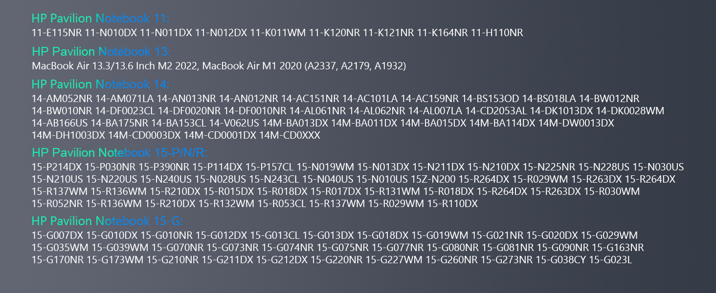 HP ノートパソコン 互換品番