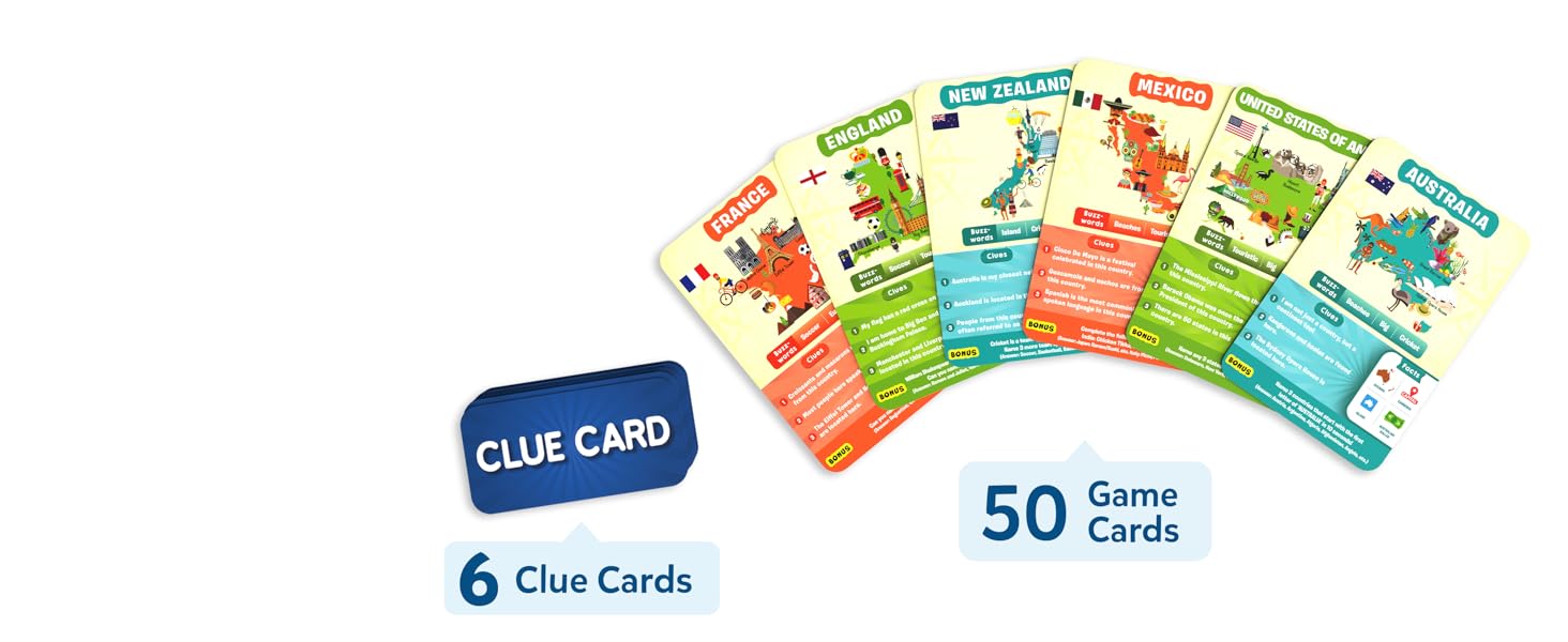 Makes Learning Fun with game cards and clues
