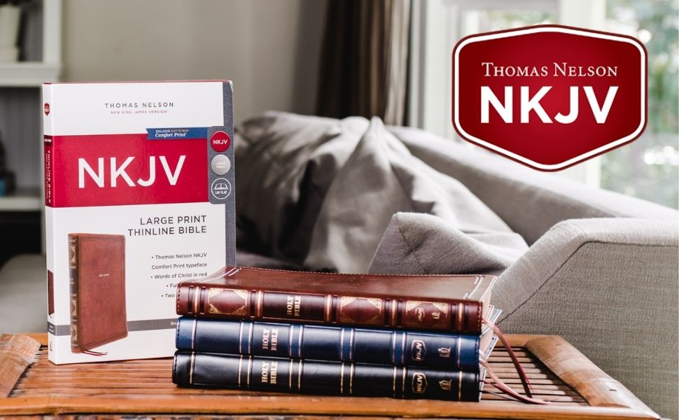 New King James Bible Easy to Read Carry Large print, Large print thinline, large font print Bible