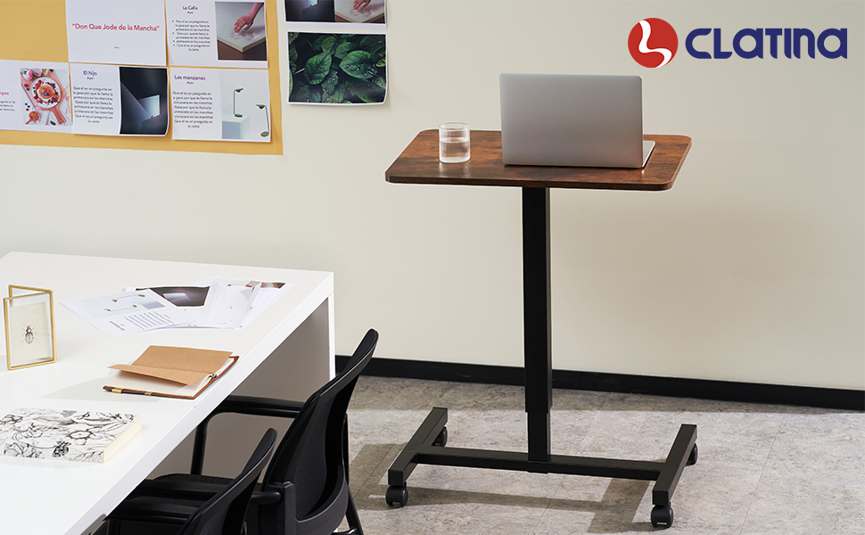 CLATINA Mobile Pneumatic Laptop Desk