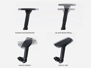 4D Arm Adjust with Soft PU Pads