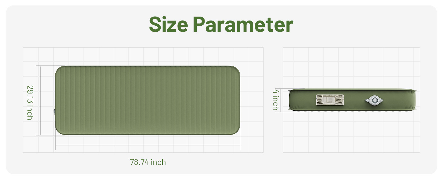 The Camping Sleeping pad Size Parameter