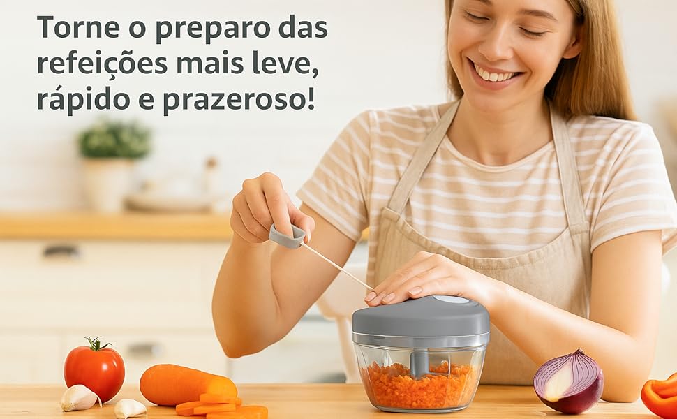 processador portátil de alimentos; processador manual de alimentos; processador manual cozinha