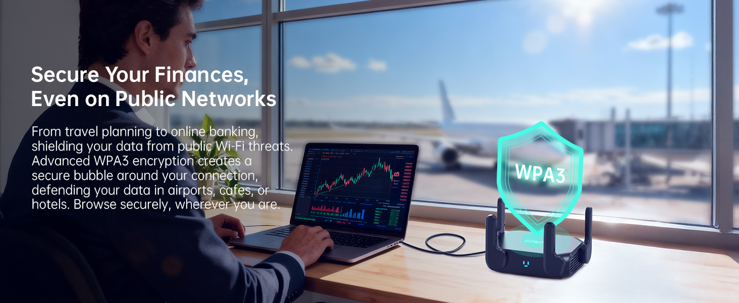 portable travel router wifi 6 router AX3000 dual band gigabit wireless router with erthernet port