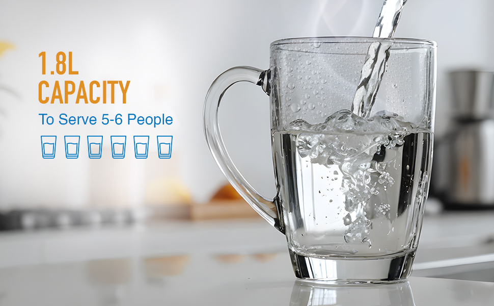 KENT Cool Touch Electric Kettle 1.8L