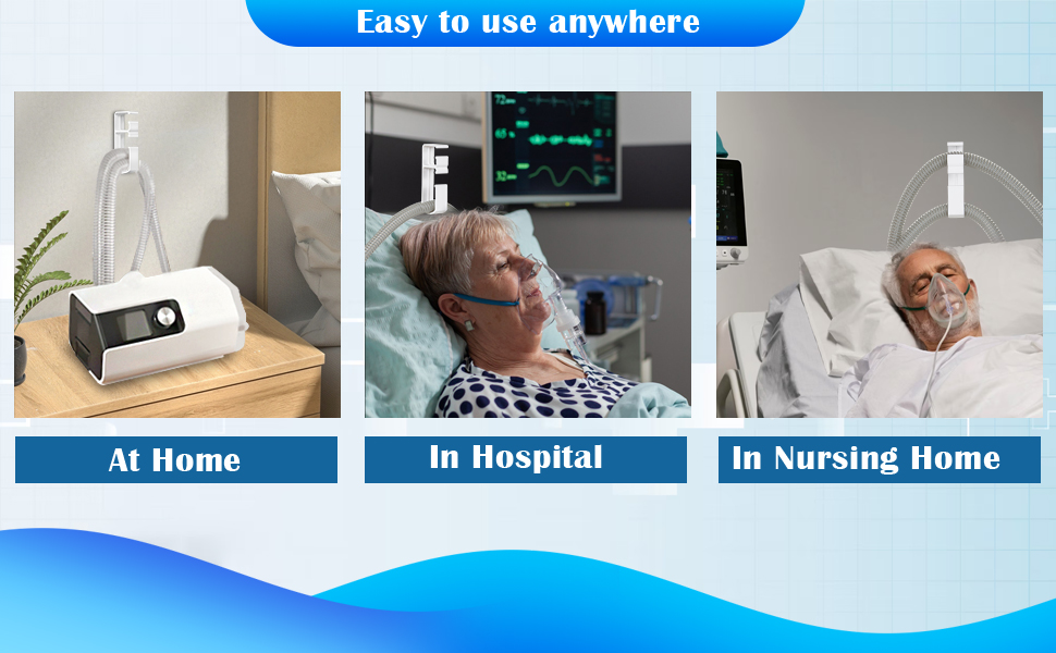 2PCS CPAP Hose Hanger for Bed with Stable AntiSkid