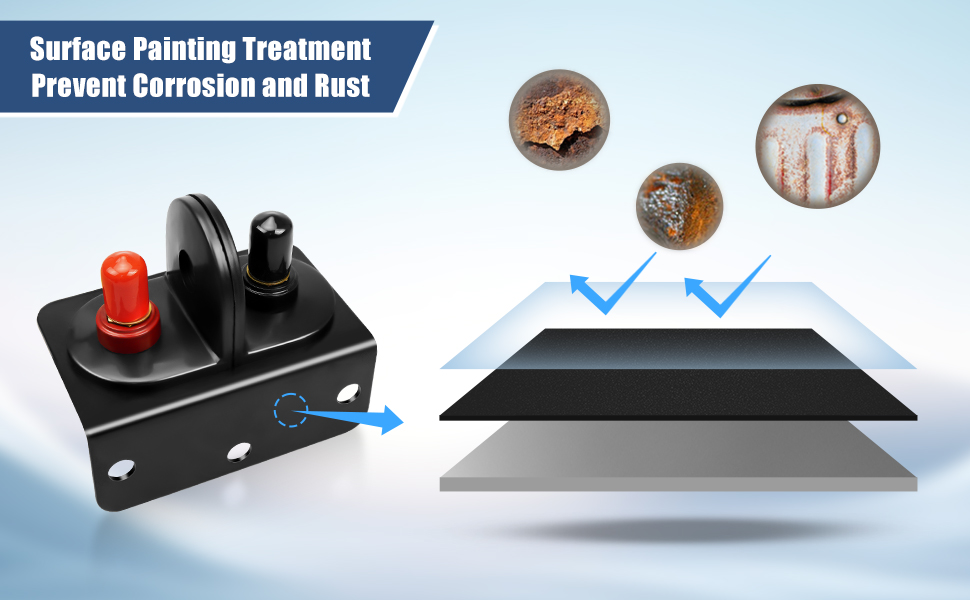 Remote Battery Terminals with Mounting Bracket and Cables