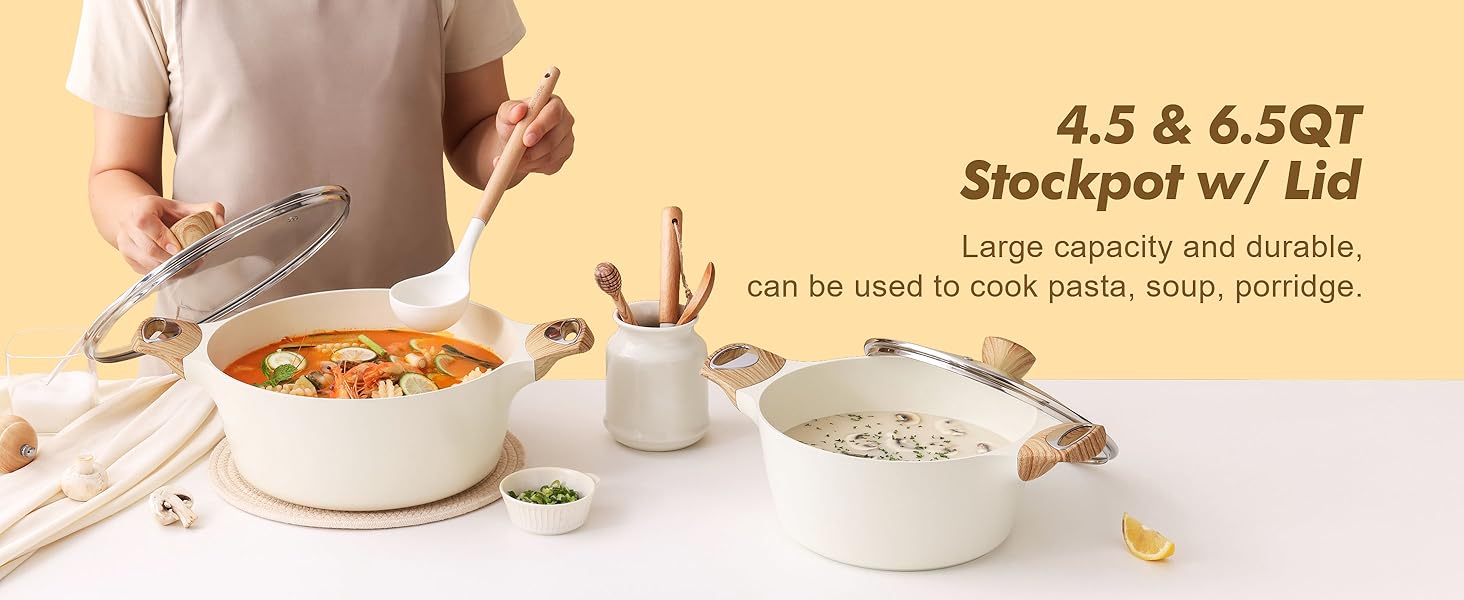 sensarte pan pot set sensarte pots and pans pot and pan set frying pans nonstick