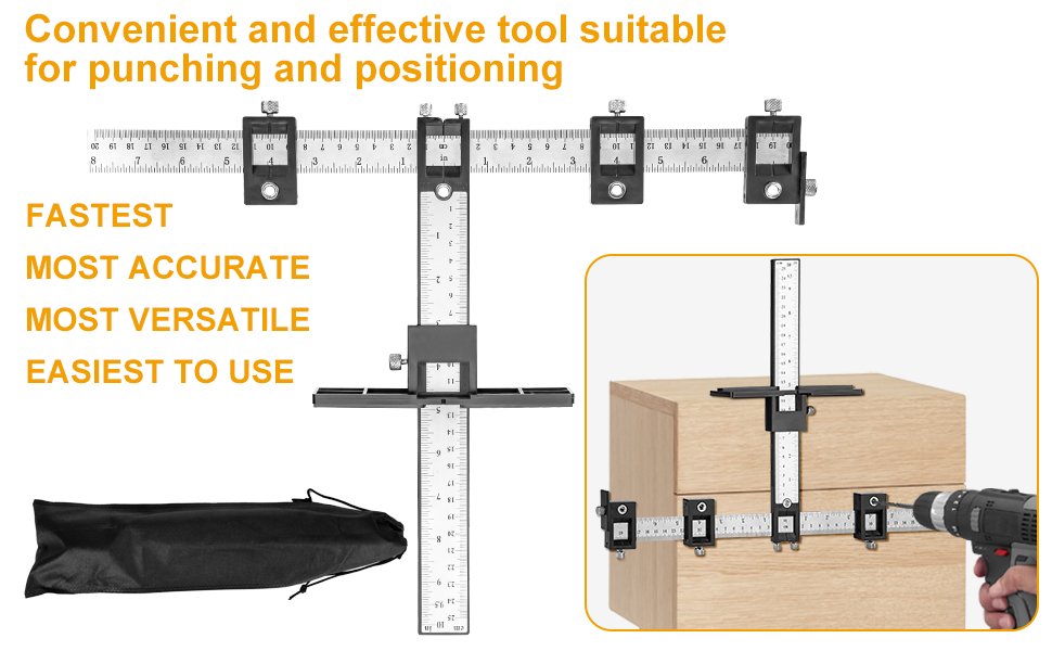 Towallmark Kitchen Door Handle Jig, Alumium Door Handle Jig