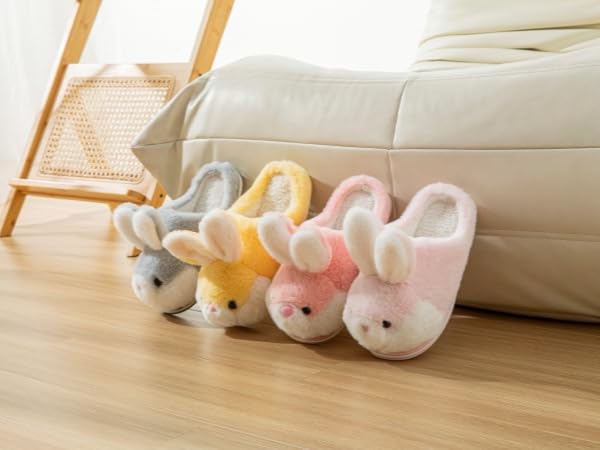 Amazon.com | LANFIRE Womens Cute shoes rabbit slippers