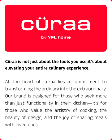 Curaa by YFL homes, Sanjoyt keer, celebrity chef, kithen appliences, kitchen ware.