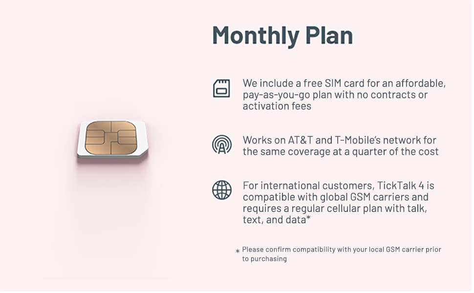 TickTalk 4 monthly plan