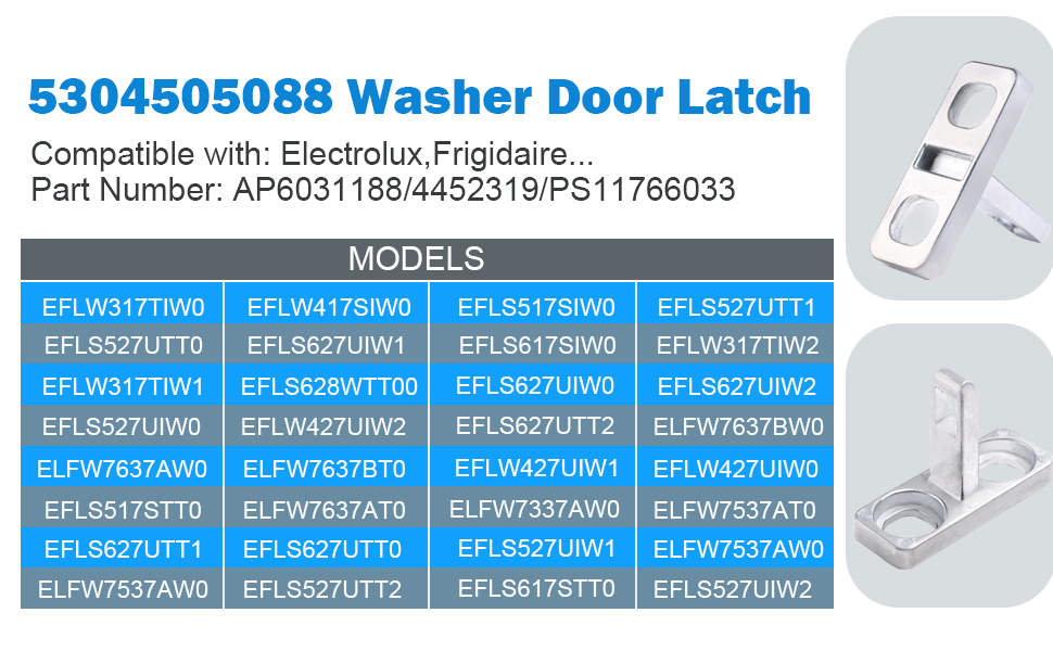 Upgraded 5304505088 Washer Door Latch Replacement for