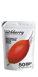 miracle berry 1 pack of 50 halves miracle berries make sour taste sweet for flavor tripping