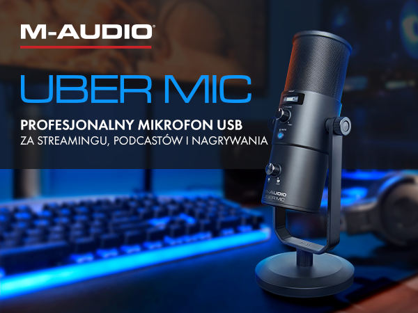M-Audio Uber Mic – Pojemnościowy mikrofon USB do gry
