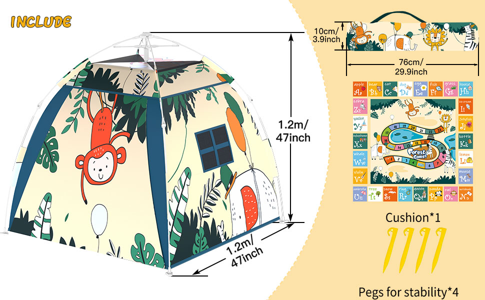 Outdoor MultiPurpose Play Tent for ToddlersEasy to Set up