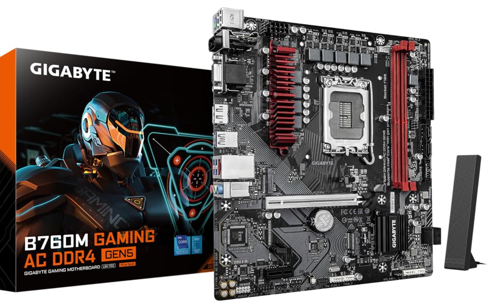 Amazon | GIGABYTE B760M GAMING AC DDR4 GEN5 Micro-ATX