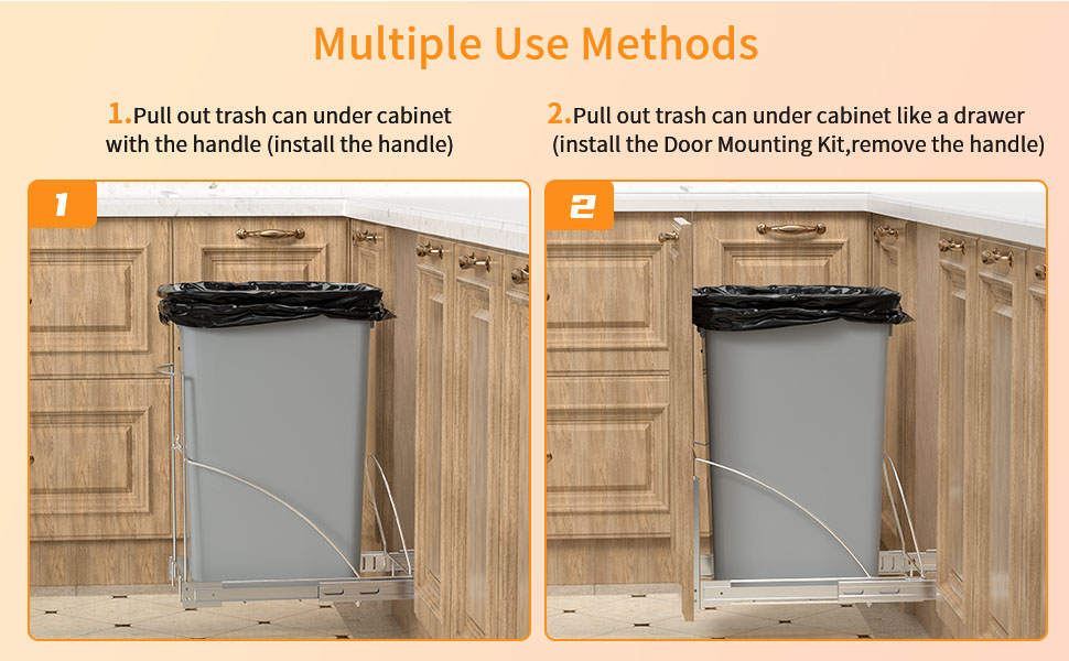 Pull Out Trash Can Under Sink Trash Can Pull Out