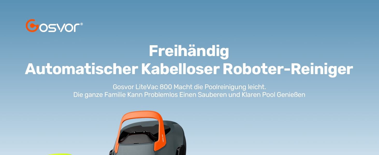 Gosvor Akku Poolsauger 90 Min Reinigungszeit, Einfach Bedienen, Selbstparkfunktion, Ideal für 80 ㎡ Oberirdische Pools | 8965153d F390 4e8e B1bc A04d8387611b. CR0,0,1464,600 PT0 SX1464 V1