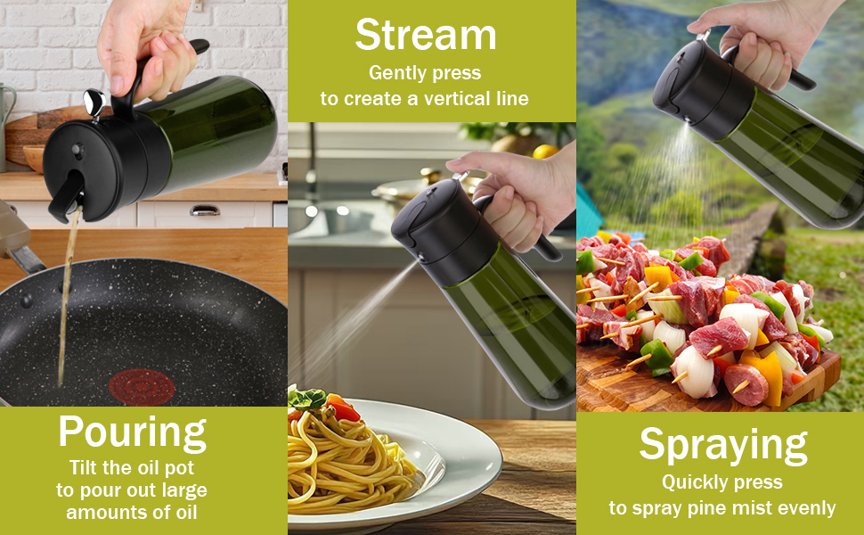 spray oil dispenser for kitchen, kitchen oil dispenser, spray bottle for oil,