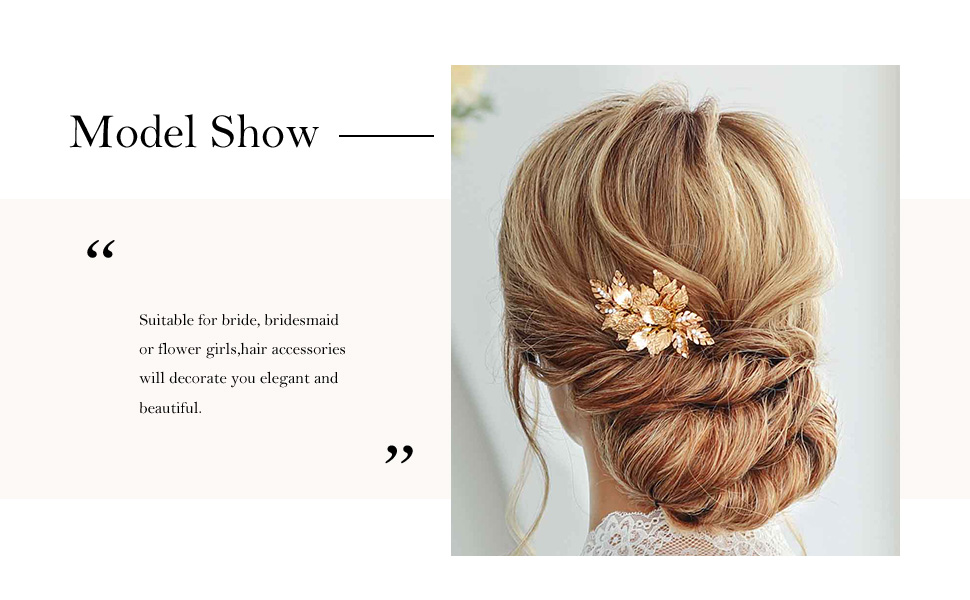 Gold Leaf Side Hair Pieces