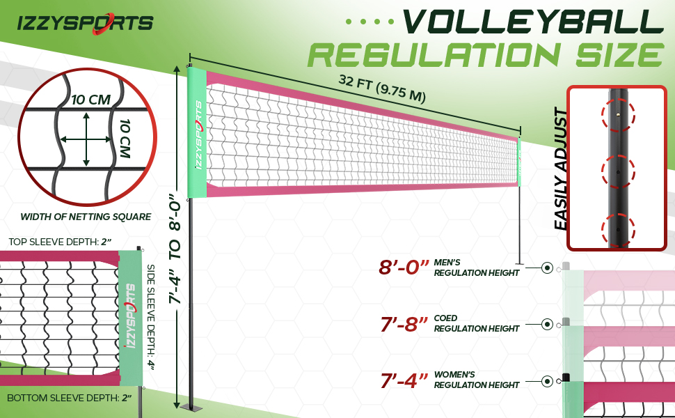 Volleyball net set