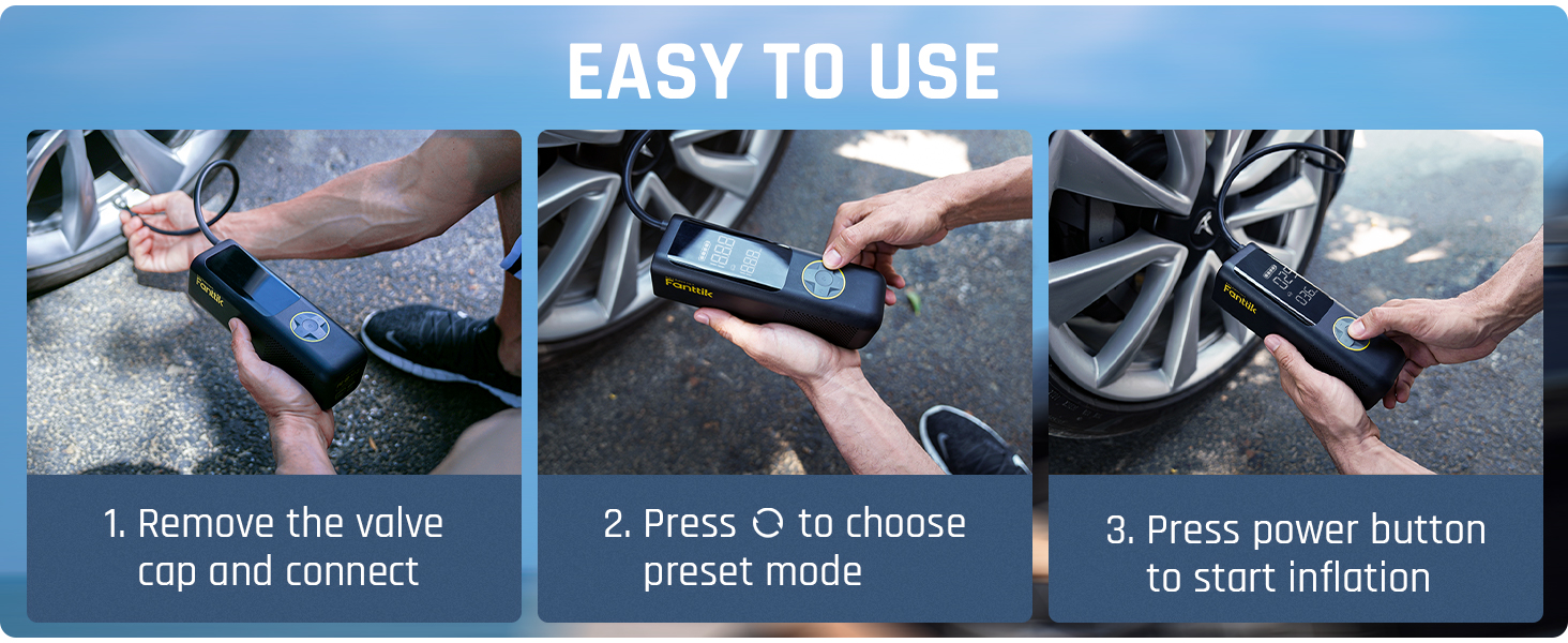 Fanttik X8 APEX Tire Inflator Portable Air Compressor, 2X Faster