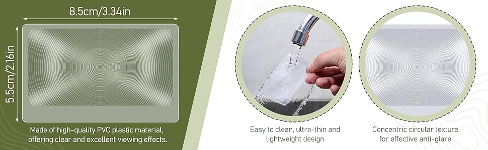 Portable Fresnel Lens Credit Card Magnifier