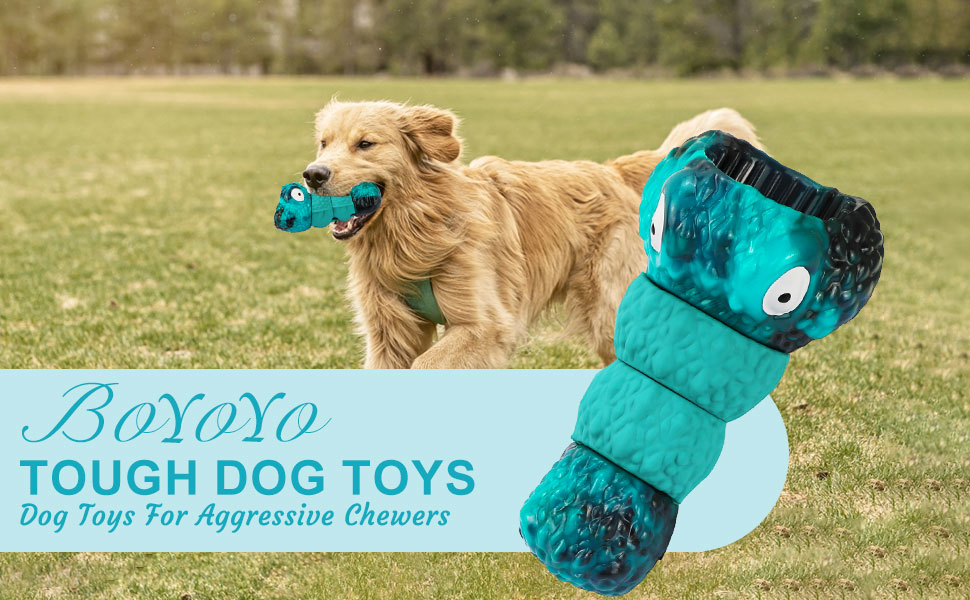 Pet Supplies BoYoYo Tough Dog Toys for Aggressive Chewers Large Breed