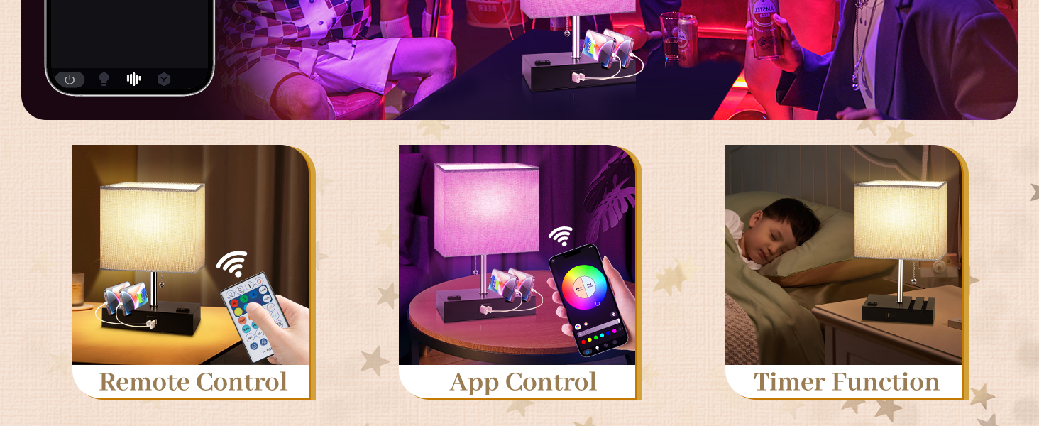 Table Lamp Work with APP Control