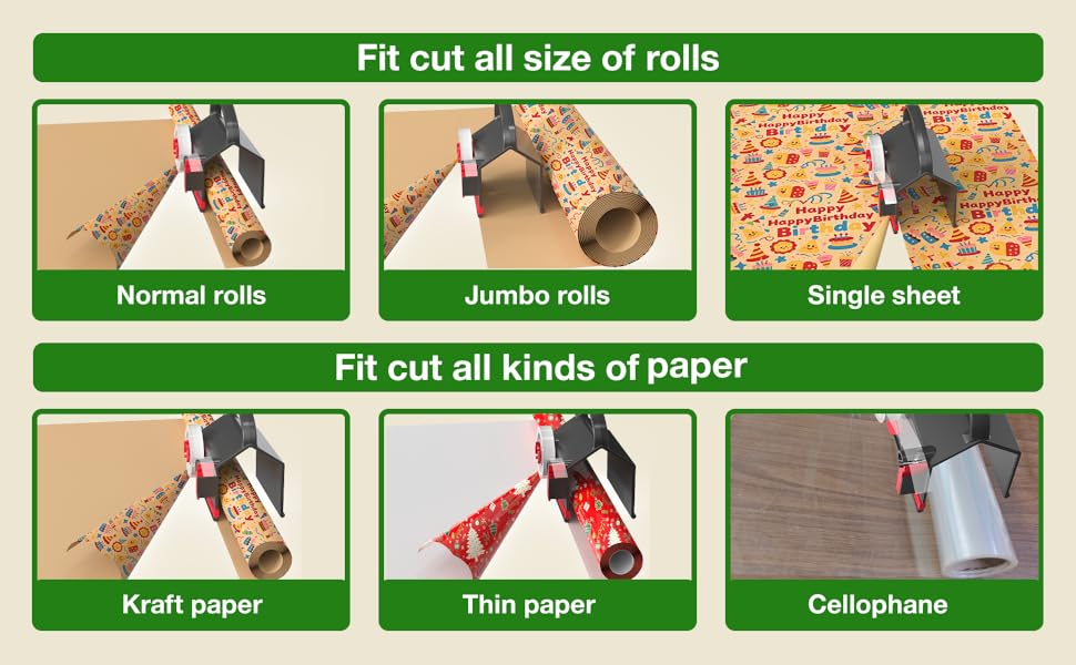 wrapping paper cutter with handle cut single sheet