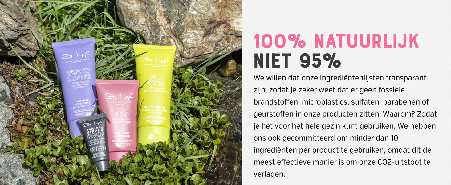 natuurlijke reiniger gezichtsreiniger douchegel shampoo make up remover gevoelige