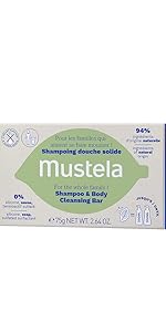 Mustela Gel Lavante Corpo E Cabelo Bio 400Ml - Sabonete Líquido Vegano Sem Fragrância Fórmula Biodegradável Com 97% De Ingredientes De Origem Natural