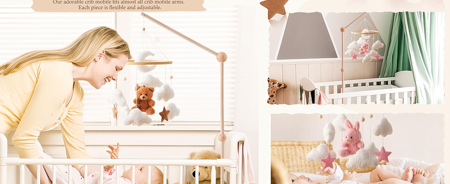 bear crib mobile