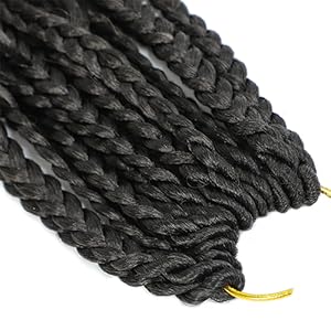 Ombre Goddess Box Braids Crochet Hair For Black Women