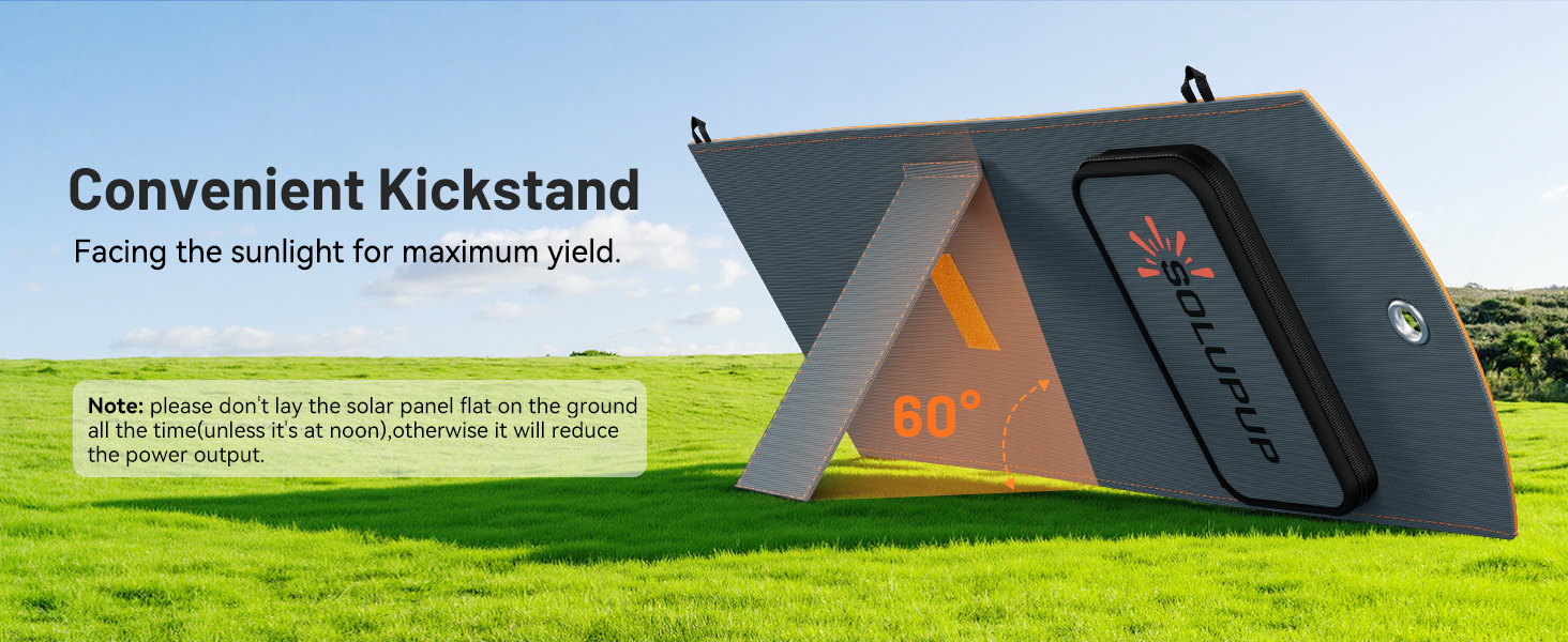 SOLUPUP Solar Panels, 30W Portable Solar Charger, Foldable Solar Panels, 30 Watt Solar Panels