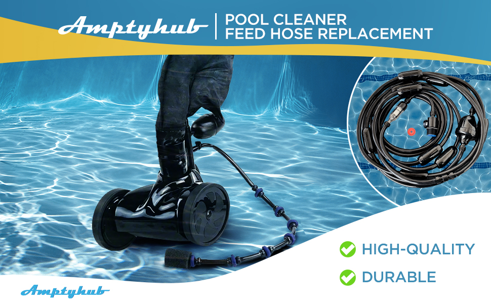Amptyhub G6 Pool Cleaner Feed Hose Replacement for Zodiac
