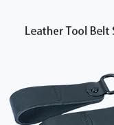 KUNN Leather Tool Belt Suspender Loops, 4-Piece Suspender Accessories Heavy Duty Suspender Strap ...