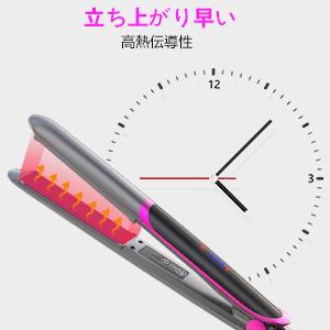マイナスイオン＆スチーム 2wayカール＆ストレート TW552B-A ヘアアイロン 2WAY ( ストレート & カール ) マイナス