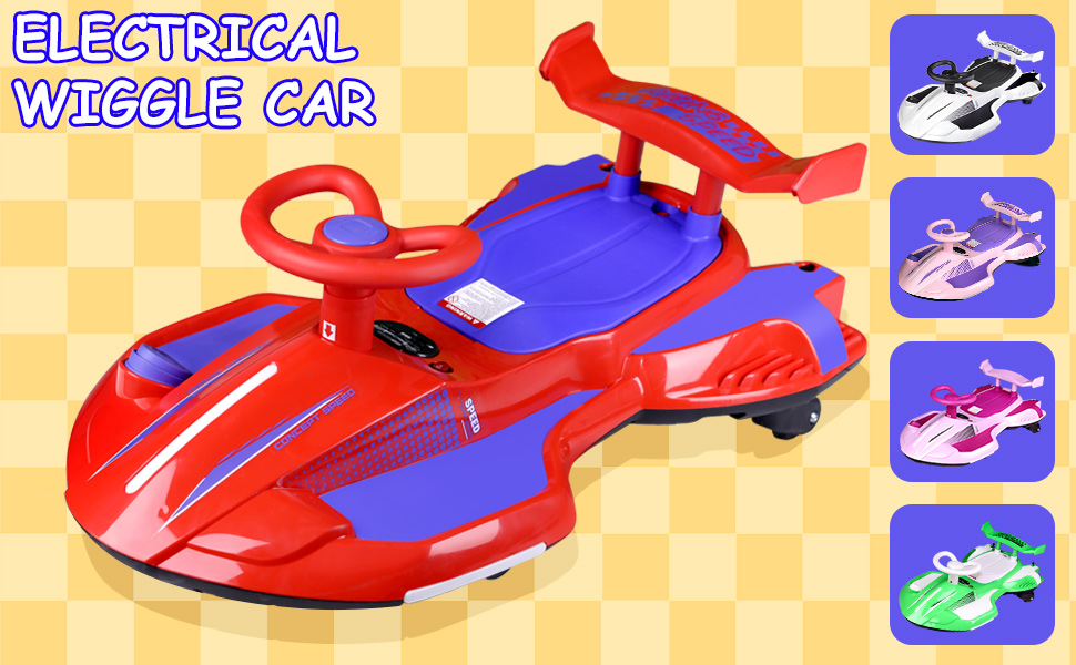Wiggle car for kids five colors