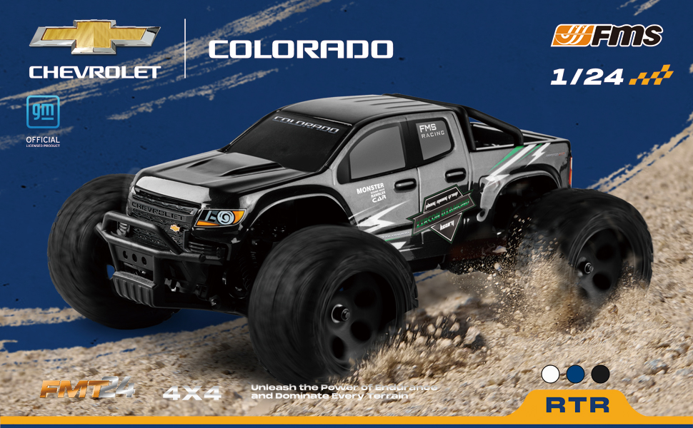 Amazon.com: FMS 1/24 RC Monster Truck Colorado FMT24 Fast