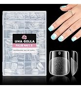UNA GELLA Extra Short Square Nail Tips, 312pcs XS Square Gel X Nail Tips, Soft Gel Full Cover Nai...