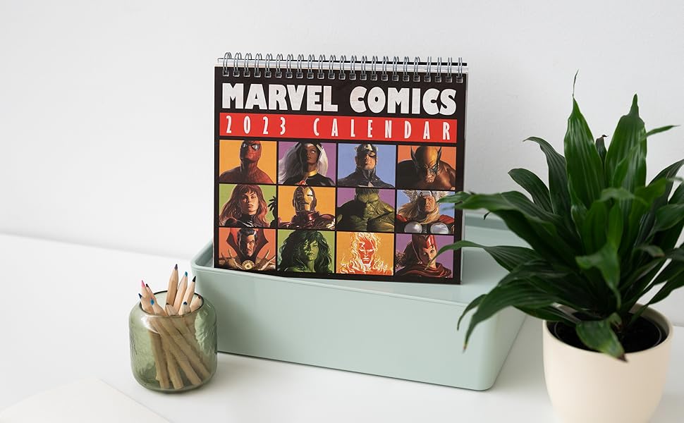 Grupo Erik Marvel Calendar 2023 Desktop Calendar Marvel Comics Desk