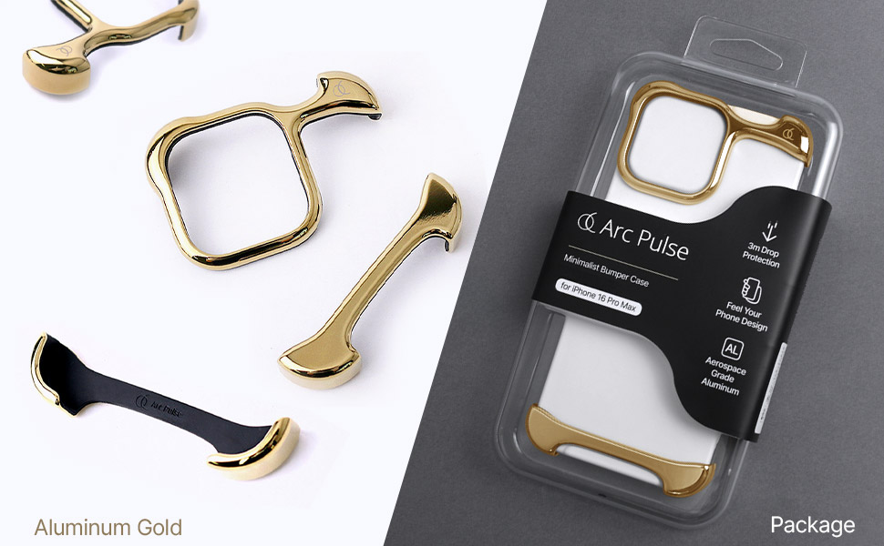 【ゴールド】ArcPulse iPhone16Pro Maxバンパー 国内正規品 Arc アーク iPhone 16 Pro iPhone 16 Pro Max Arc