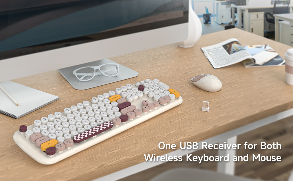 Wireless Keyboard and Mouse Combo