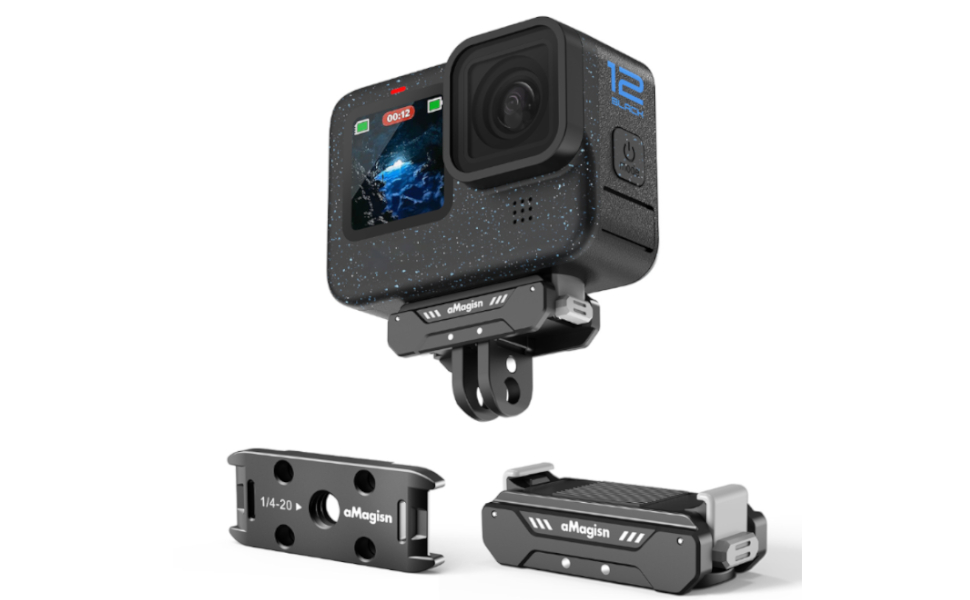 Magnetic Quick Release Mount for Gopro 8/9/10/11/12 mini max action camera