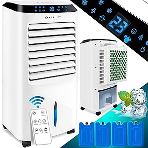 Kesser® 4in1 Mobile Klimaanlage | Fernbedienung | Luftkühler | Zuhause | Coolungsfunktion | 10L Tank | Inklusive Kühlakk 8988e485 6664 402c 9e5a 333b6730f380. CR0,0,3000,3000 PT0 SX300 V1